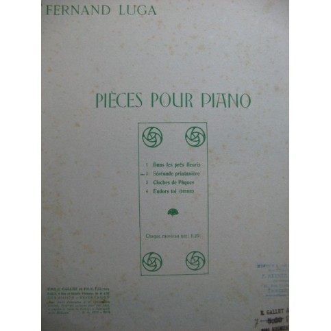 LUGA Fernand Sérénade Printanière Piano