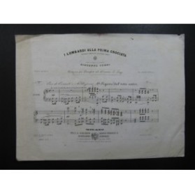 VERDI Giuseppe I Lombardi alla Prima Crociata No 15 Piano 1843