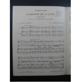 CASADESUS Francis Le Baptême de la Ligne Chant Piano 1931