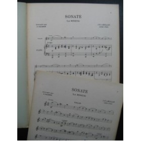 LOEILLET J. B. Sonate La mineur Violon Piano 1918