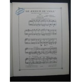 LAPARRA Raoul Le Joueur de Viole No 11 Piano 1926