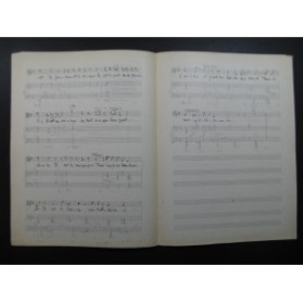 LENORMAND René Reste Arabe Chant Piano Manuscrit