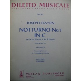 HAYDN Joseph Notturno 1 in C Orchestre
