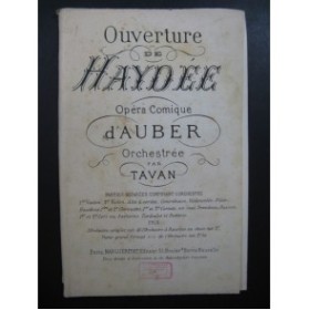 AUBER D. F. E. Haydée Ouverture Orchestre  XIXe