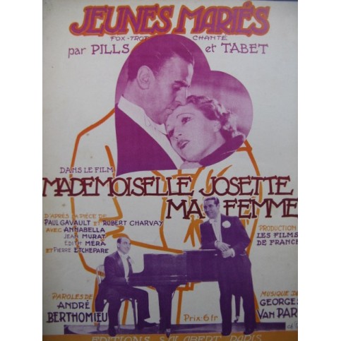 VAN PARYS Georges Jeunes Mariés Chant Piano 1933