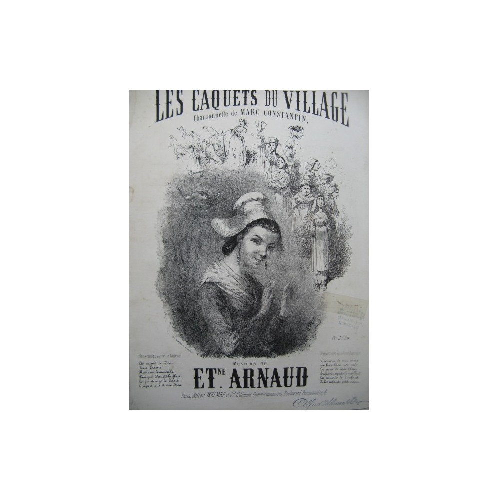 ARNAUD Etienne Les Caquets du Village Chant Piano XIXe