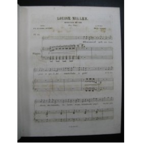 VERDI G. Louise Miller No 11 Chant Piano XIXe