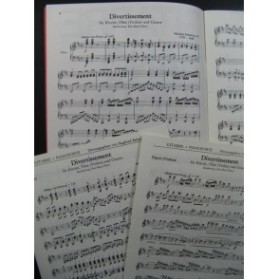 STÖSSEL Nikolaus Divertissement op 33 Piano Flute Guitare 1983