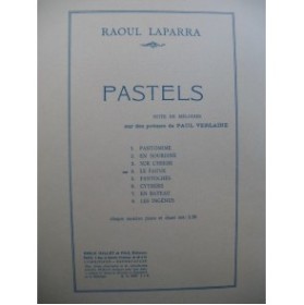 LAPARRA Raoul Le Faune Chant Piano 1927