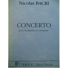 BACRI Nicolas Concerto Trompette Orchestre 1993