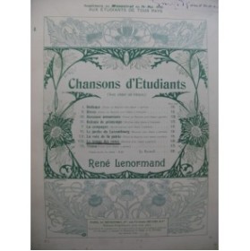 LENORMAND René Le Temps des Roses Piano Chant 1910
