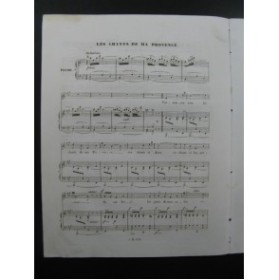 PUGET Loïsa Les Chants de ma Provence Chant Piano 1838