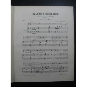 MERMET Auguste Roland à Roncevaux No 8 bis Chant Piano 1864