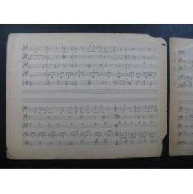 CRUSSARD Claude Poème Chant Violon Piano manuscrit 1934