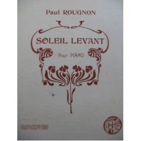 ROUGNON Paul Soleil Levant piano