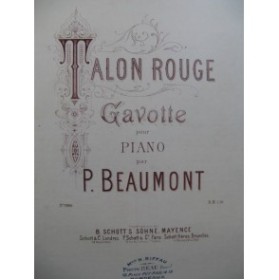 BEAUMONT P. Talon Rouge piano