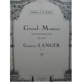 LANGER Gustave Grand-Maman piano