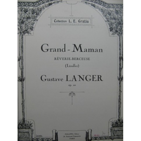 LANGER Gustave Grand-Maman piano