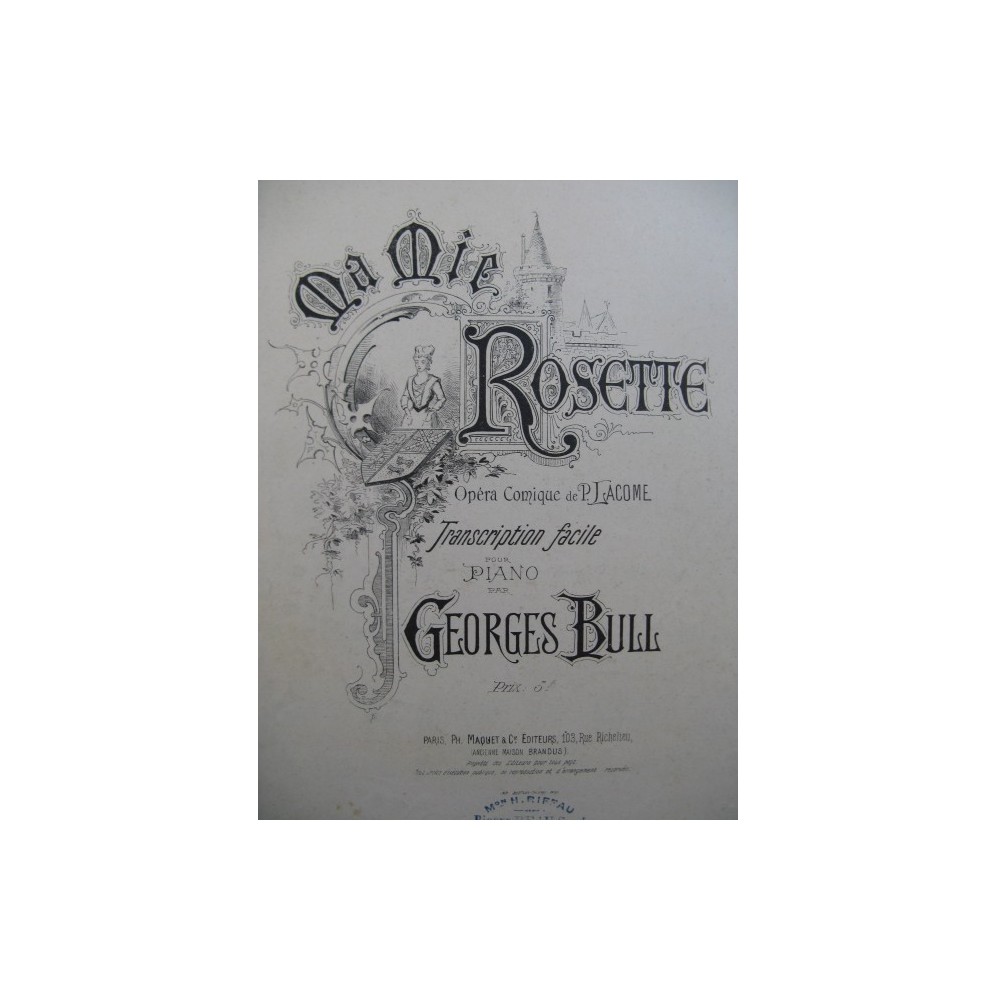 BULL Georges Ma Mie Rosette piano