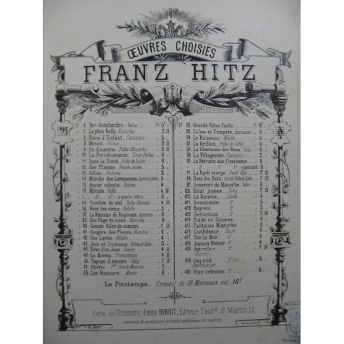 HITZ Franz Voix Célestes piano
