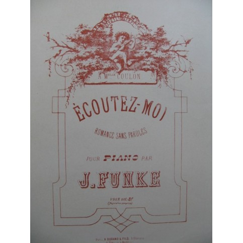 FUNKE J. Ecoutez-Moi piano