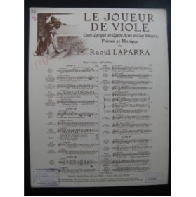 LAPARRA Raoul Le Joueur de Viole No 16 Piano 1925