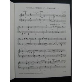 GOUNOD Charles Funeral March of a Marionette and Other Pièces Piano 1986