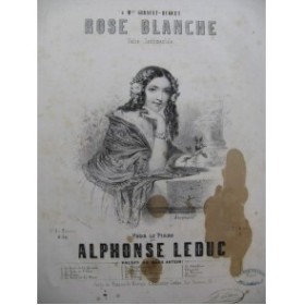 LEDUC Alphonse Rose Blanche Piano 1849