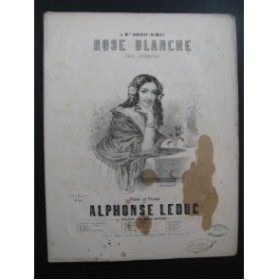 LEDUC Alphonse Rose Blanche Piano 1849