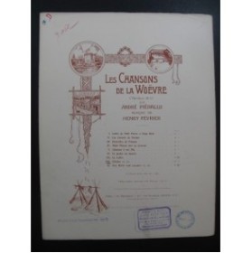 FÉVRIER Henry Les Chansons de la Woëvre Octobre Chant Piano 1916