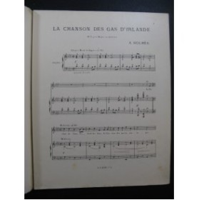 HOLMÈS Augusta La Chanson des Gas d'Irlande Piano Chant 1892