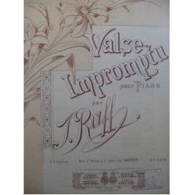 RAFF J. Valse Impromptu piano