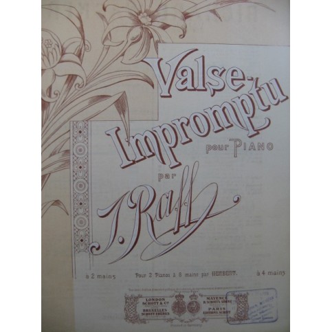 RAFF J. Valse Impromptu piano