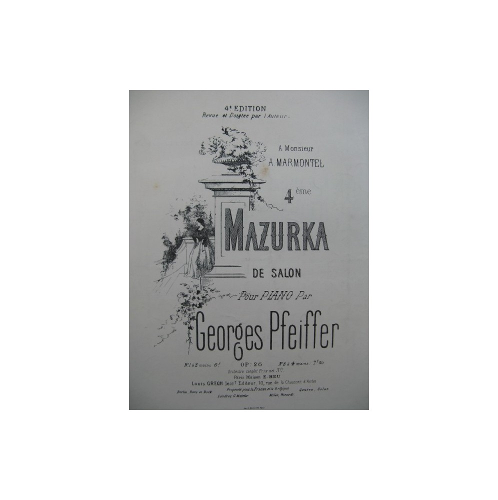 PFEIFFER Georges Mazurka piano