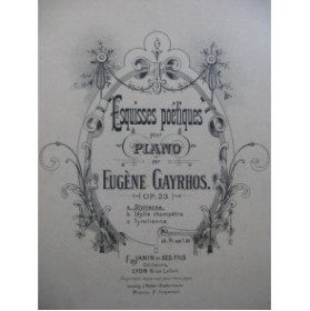 GAYRHOS Eugène Styrienne piano