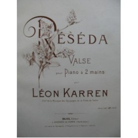 KARREN Léon Réséda piano