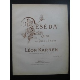 KARREN Léon Réséda piano