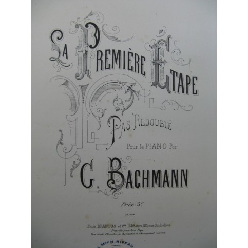 BACHMANN G. La Première Etape piano