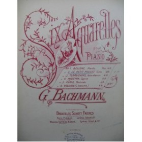 BACHMANN G. Six Aquarelles piano