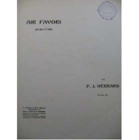 HEBRARD P. J. Air Favori piano