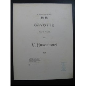 HUSSONMOREL V. Gavotte piano