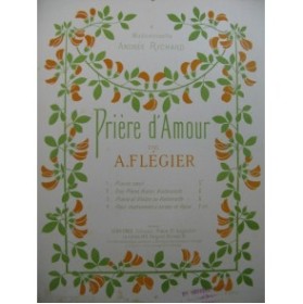 FLEGIER A. Prière d'Amour piano