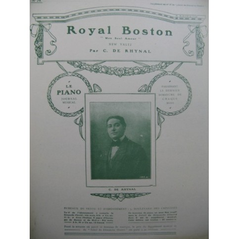 DE RHYNAL C. Royal Boston piano