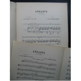 WIDOR Ch. M. Andante Piano Alto ou Viole d'Amour ca1894