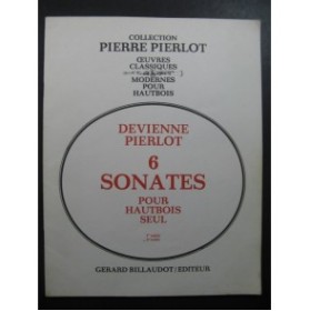 DEVIENNE François 6 Sonates 2ème Suite Hautbois seul 1969