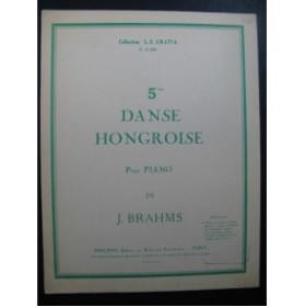 BRAHMS Johannes 5e Danse Hongroise Piano