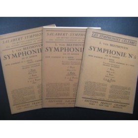 BEETHOVEN Symphonie No 5 Orchestre Piano Violon 1927