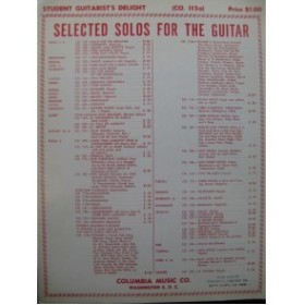 Studient Guitarist's Delight 20 Pièces pour Guitare 1954
