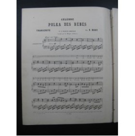 BUOT Victor Célèbre Polka des Bébés Chant Piano 1878