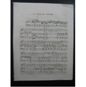 La Fille du Désert Chant imité de l'Arabe Chant Piano 1822